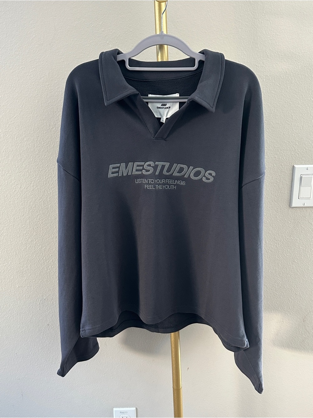 Emestudios Playtime Ombre Blue Polo Crewneck